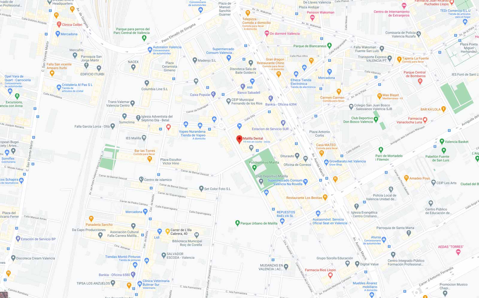 Como llegar a Catarroja Dental - Google Maps